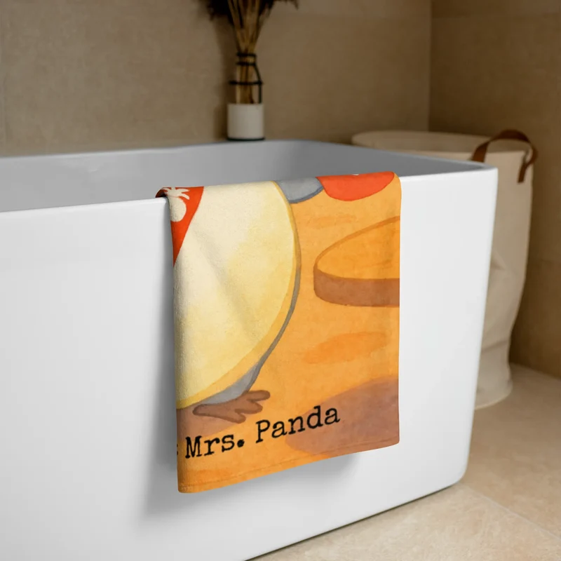 XL Badehandtuch Pinguin Pommes Design
