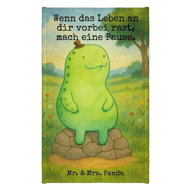 Gästehandtuch Schildkröte Pause Design