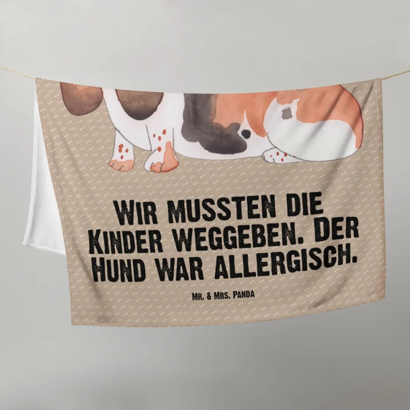 Babydecke Hund Basset Hound