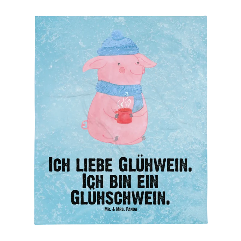Babydecke Schwein Glühwein