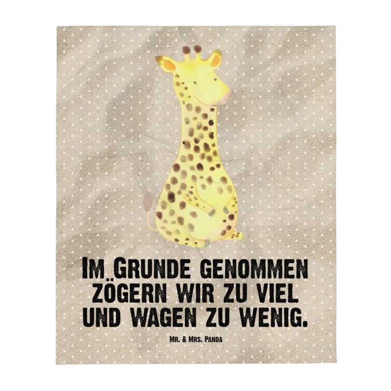 Babydecke Giraffe Zufrieden