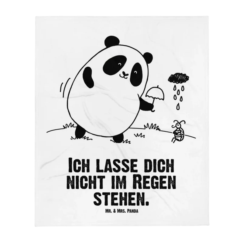 Babydecke Panda Zusammenhalt