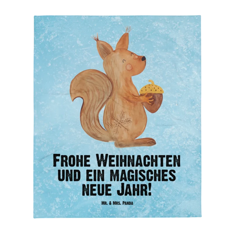 Babydecke Eichhörnchen Weihnachten
