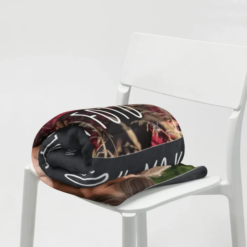Personalisierte Foto Decke Faultiere Herz