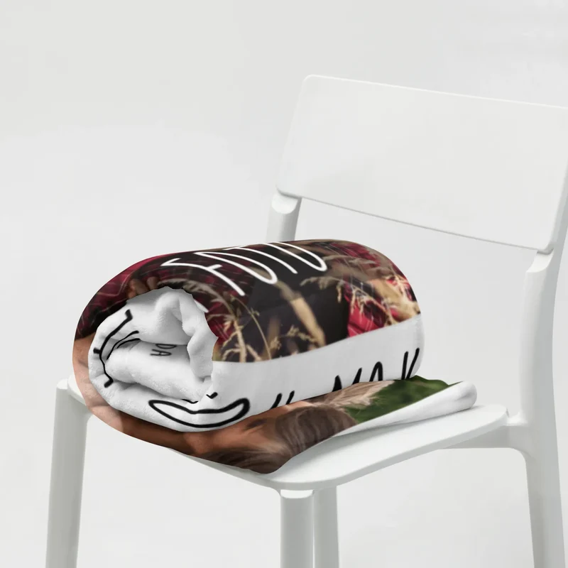 Personalisierte Foto Decke Faultiere Herz
