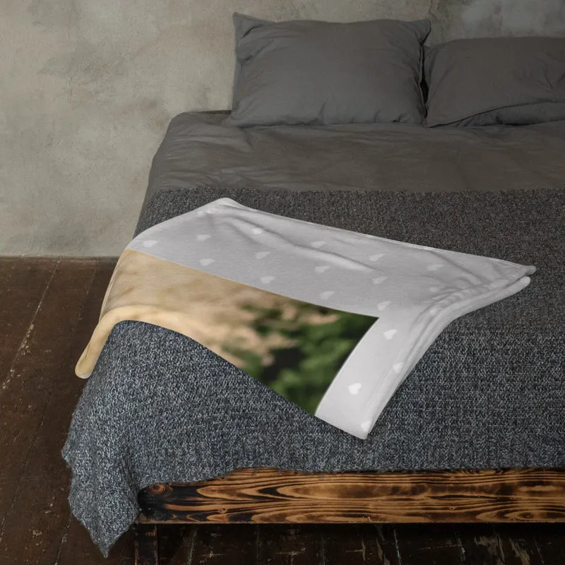 Personalisierte Foto Decke Faultiere Herz