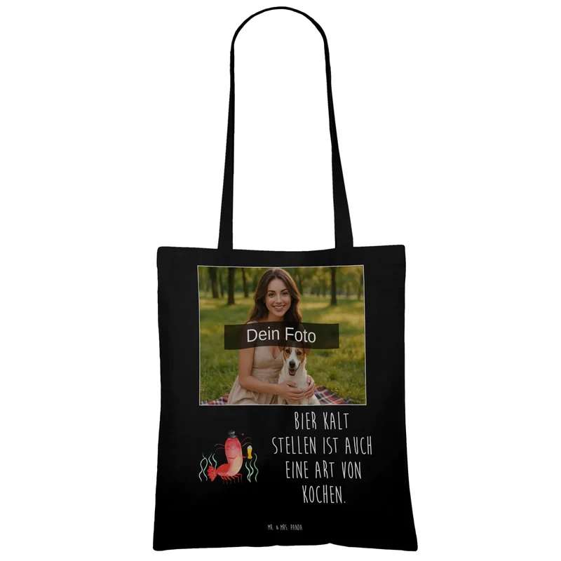 Personalisierte Foto Tragetasche Hummer Weizen