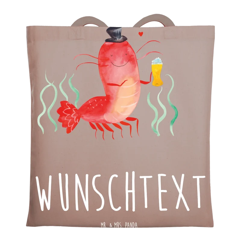 Personalisierte Foto Tragetasche Hummer Weizen