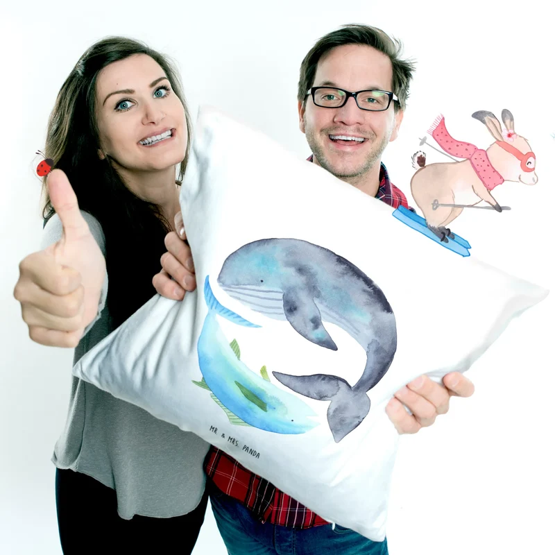 40x40 Kissen Walfisch Thunfisch