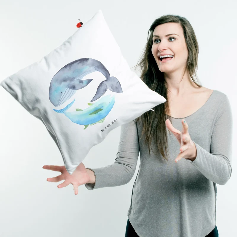 40x40 Kissen Walfisch Thunfisch