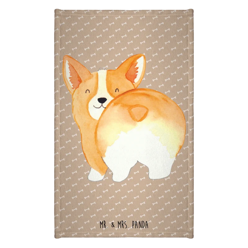 Gästehandtuch Corgi Po