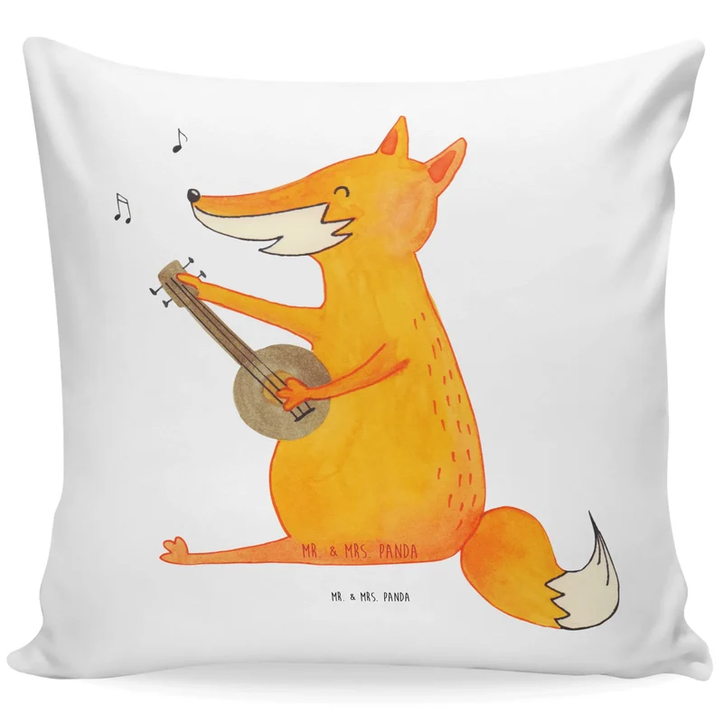 40x40 Kissen Fuchs Gitarre