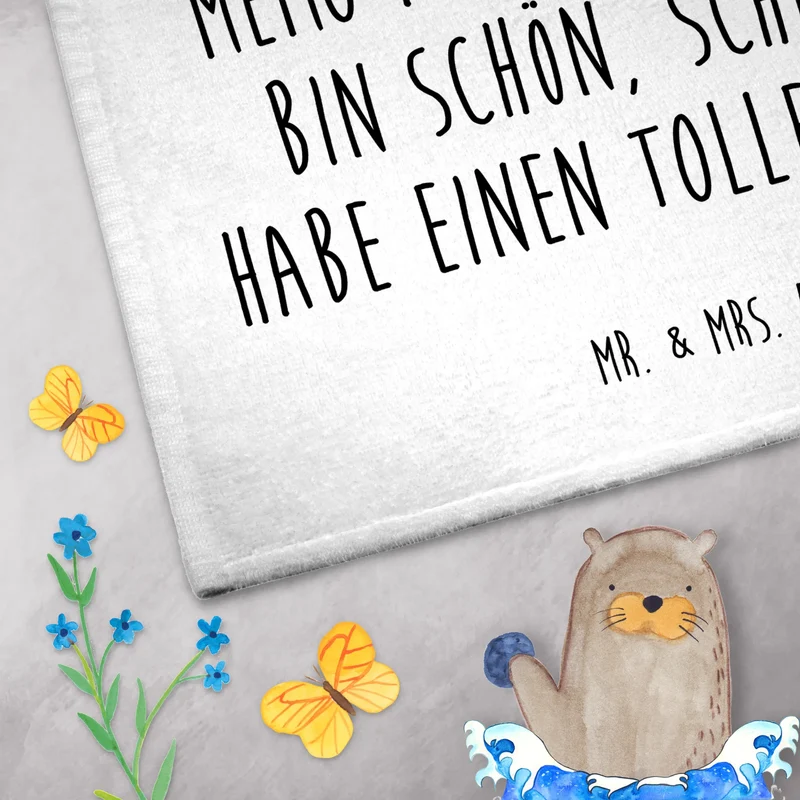 Gästehandtuch Otter Blumenstrauß