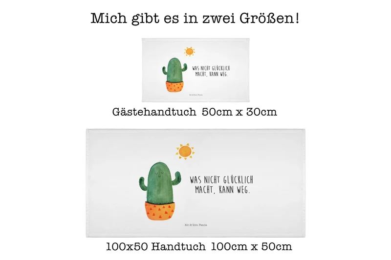 Handtuch Kaktus Sonne