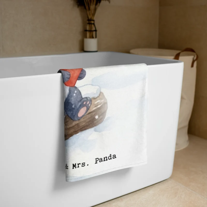 XL Badehandtuch Panda Winter Pommes Design