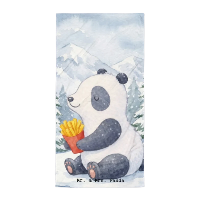 XL Badehandtuch Panda Winter Pommes Design
