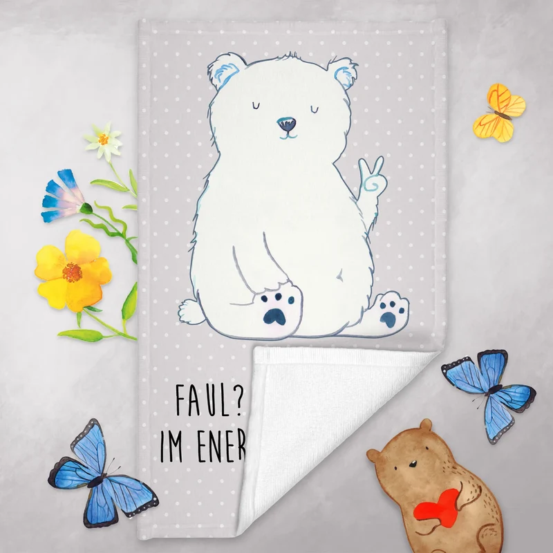 Gästehandtuch Eisbär Faul