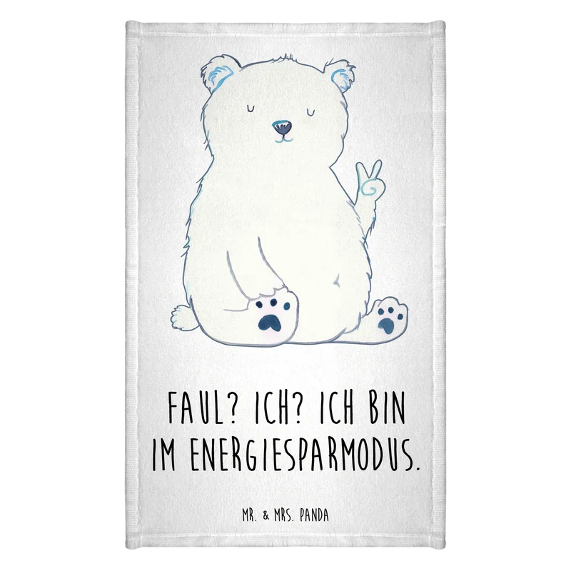 Gästehandtuch Eisbär Faul