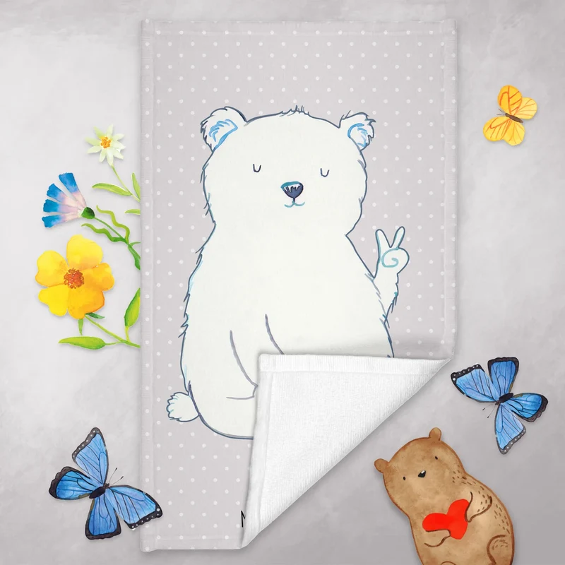 Gästehandtuch Eisbär Faul