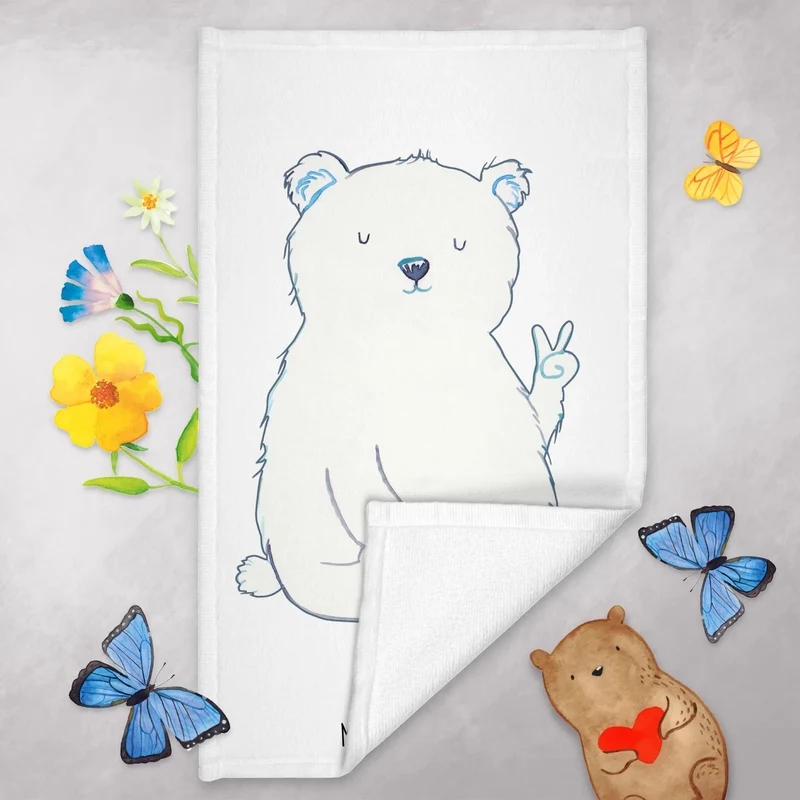 Gästehandtuch Eisbär Faul