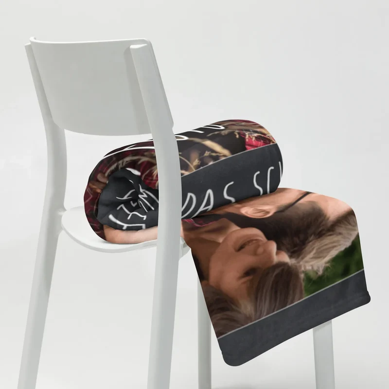Personalisierte Foto Decke Pinguine Kuscheln