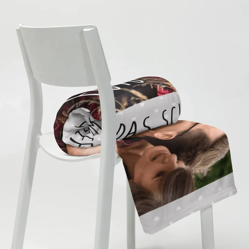 Personalisierte Foto Decke Pinguine Kuscheln