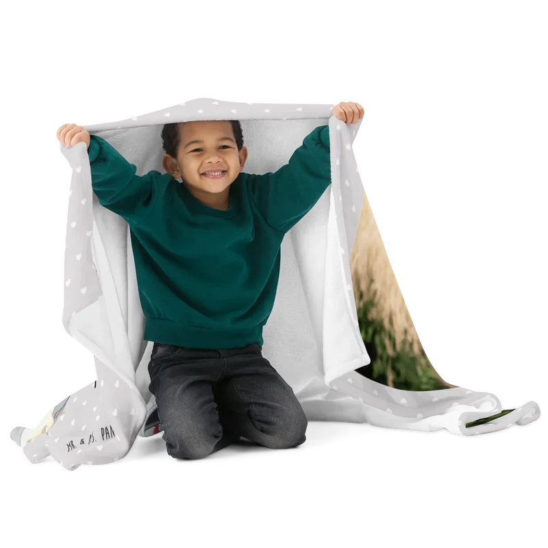 Personalisierte Foto Decke Pinguine Kuscheln