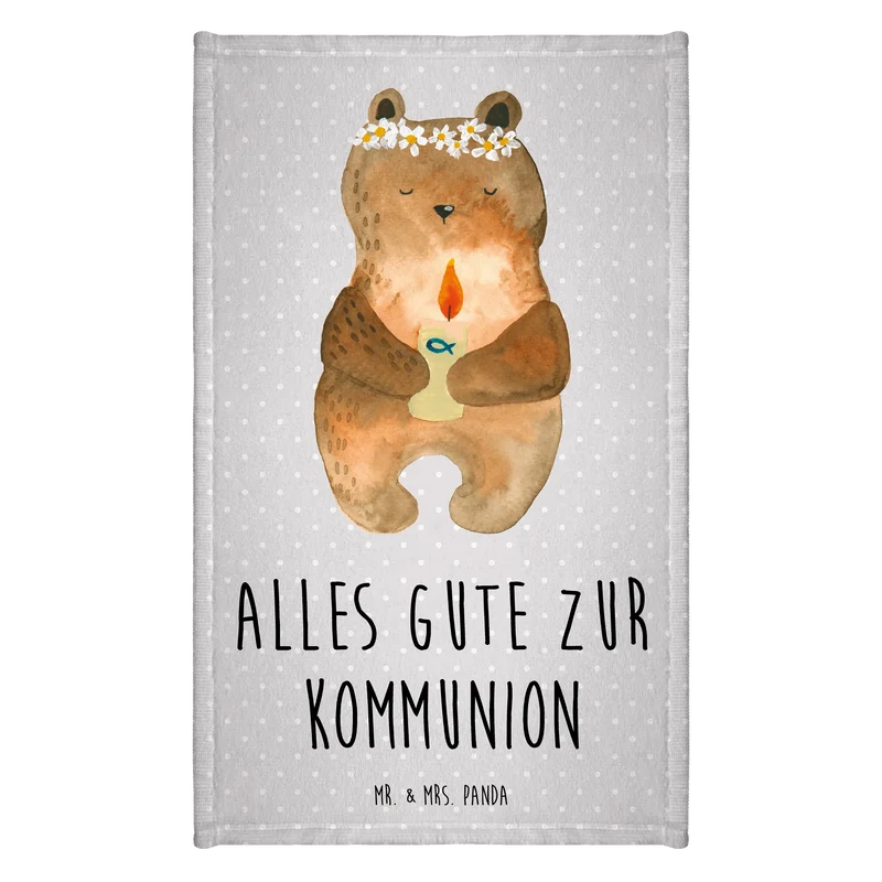 Gästehandtuch Bär Kommunion