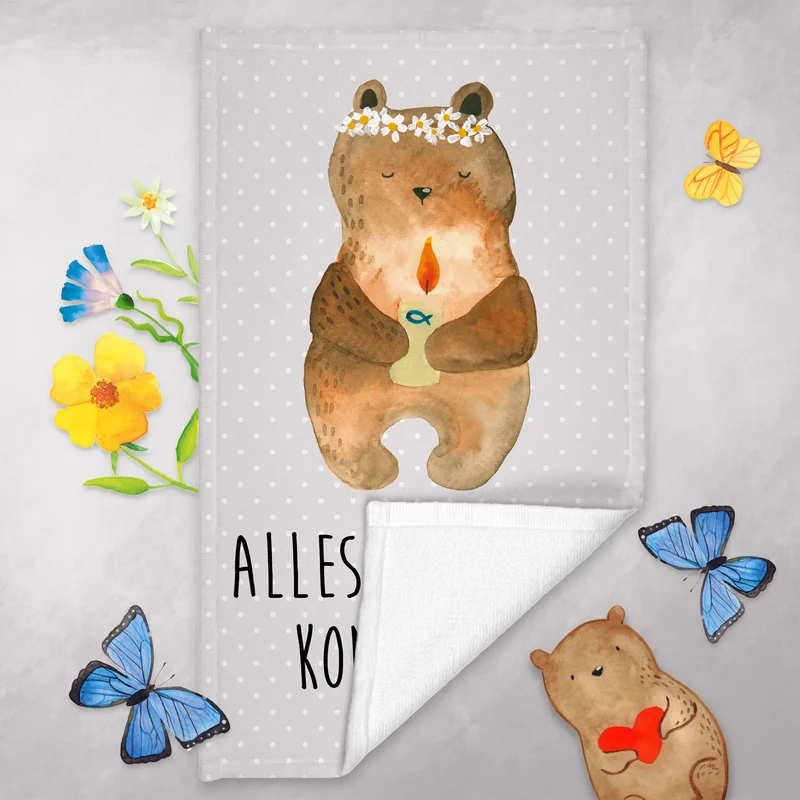 Gästehandtuch Bär Kommunion