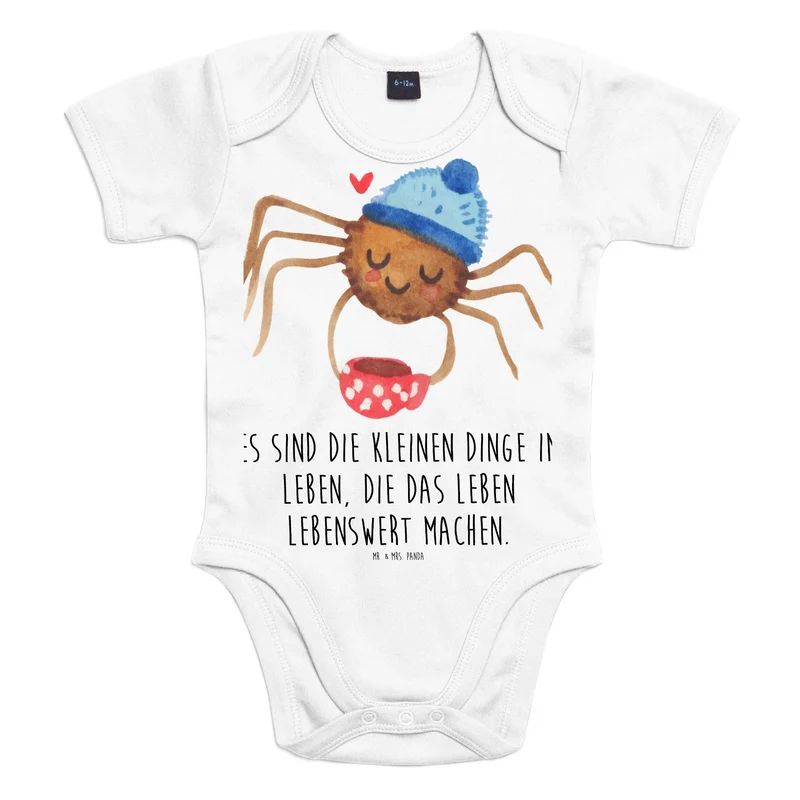Baby Body Spinne Agathe Kaffee