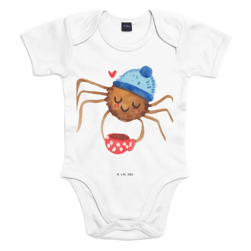 Baby Body Spinne Agathe Kaffee