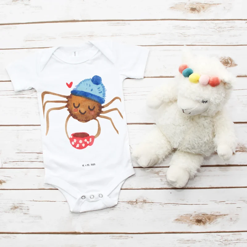 Baby Body Spinne Agathe Kaffee