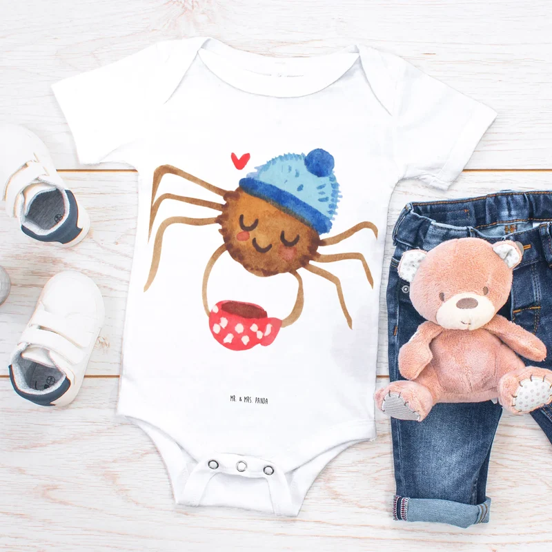 Baby Body Spinne Agathe Kaffee