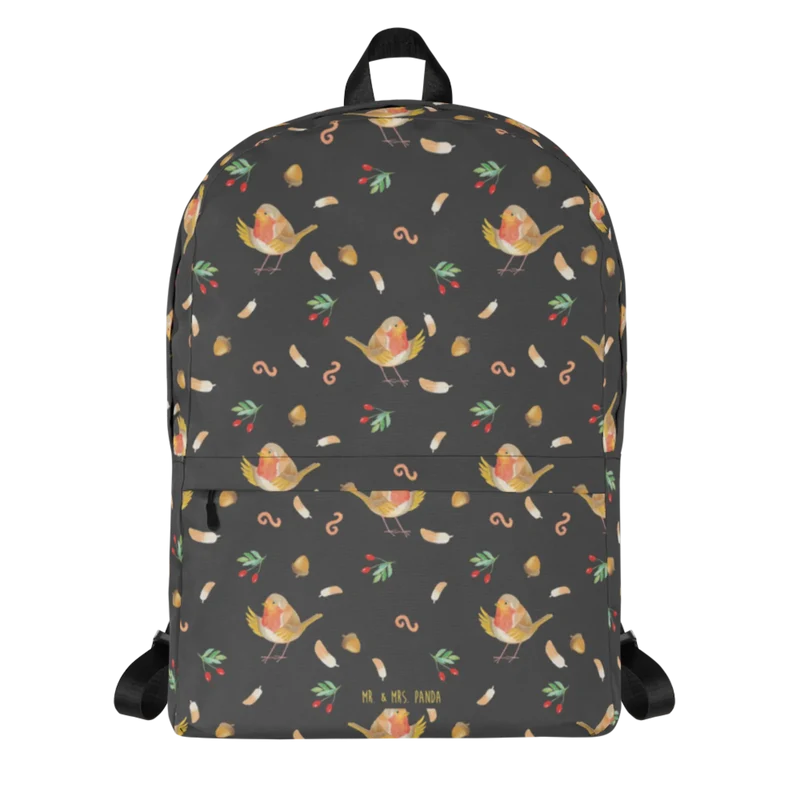 Rucksack Rotkehlchen Federn Muster