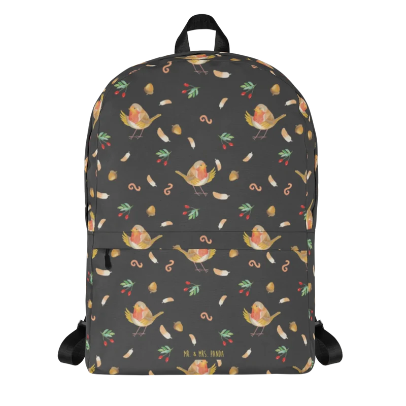 Rucksack Rotkehlchen Federn Muster