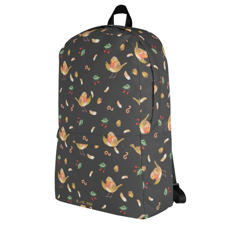 Rucksack Rotkehlchen Federn Muster