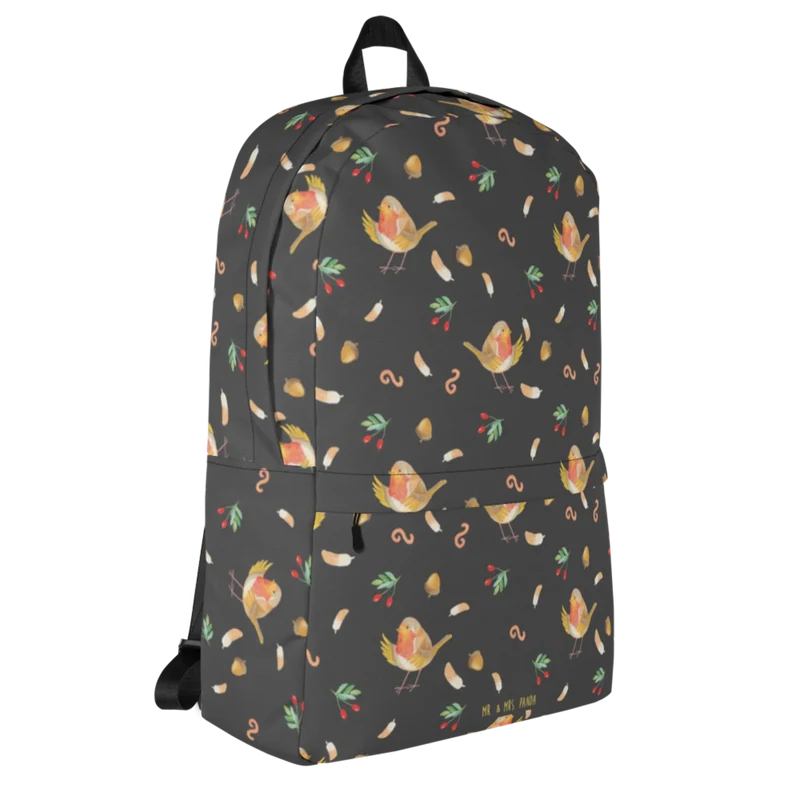 Rucksack Rotkehlchen Federn Muster