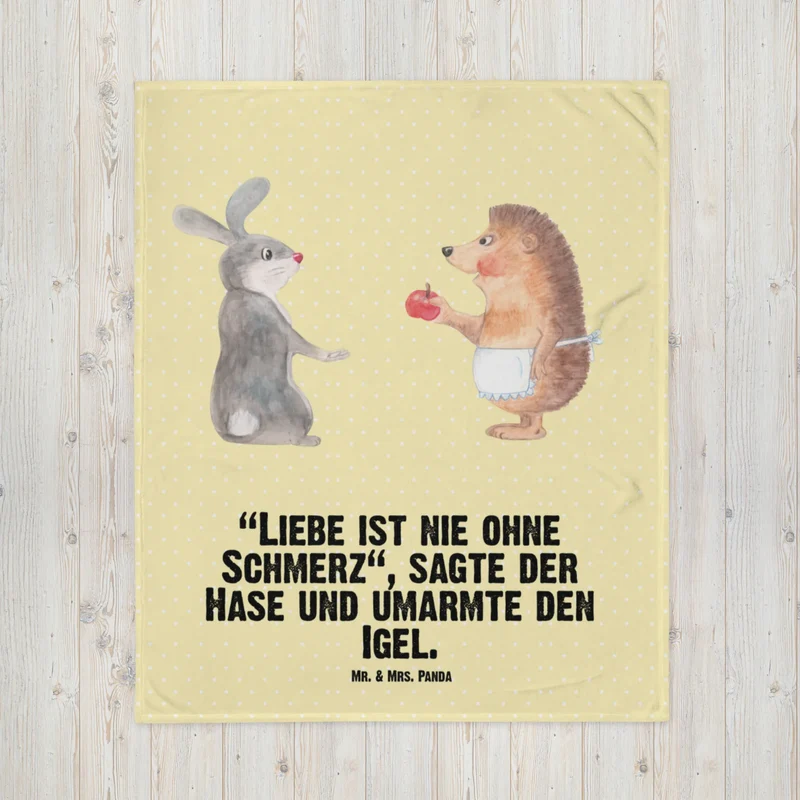 Babydecke Hase Igel