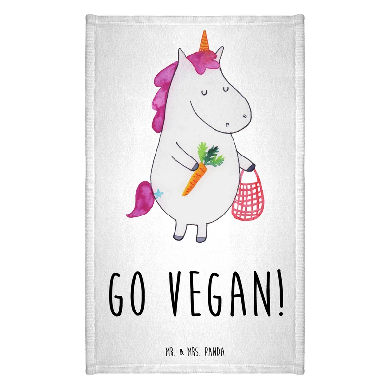 Gästehandtuch Einhorn Vegan