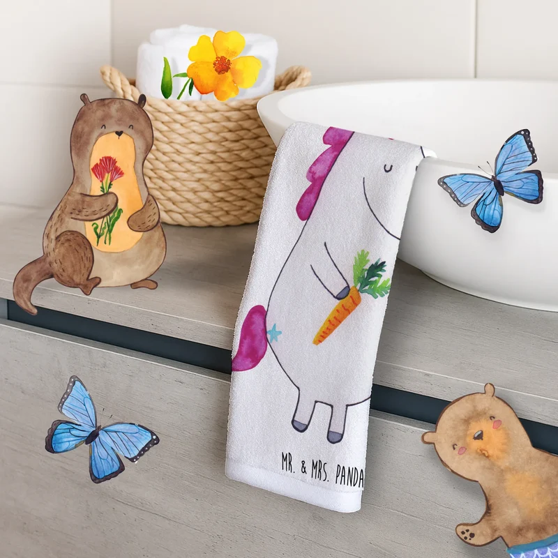 Gästehandtuch Einhorn Vegan