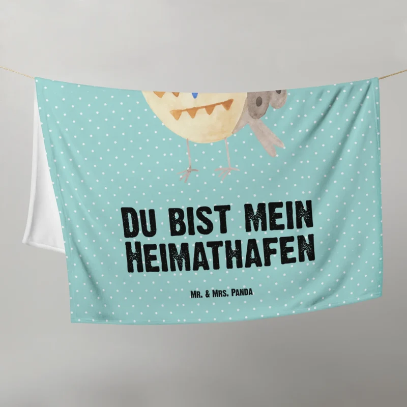Babydecke Eule Matrose