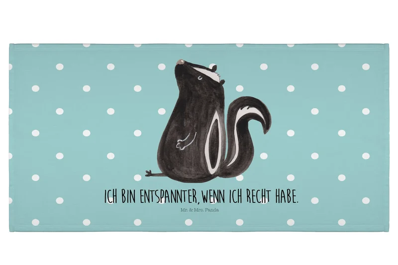 Handtuch Stinktier Sitzen