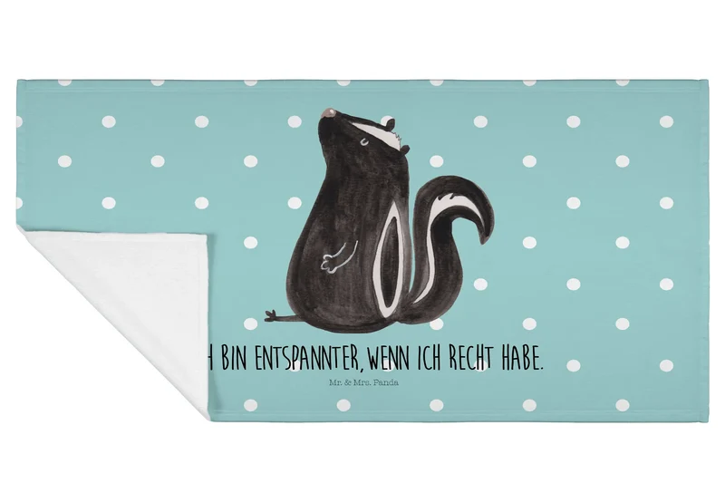 Handtuch Stinktier Sitzen