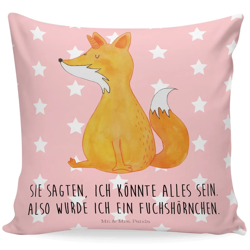 40x40 Kissen Einhorn Fuchs
