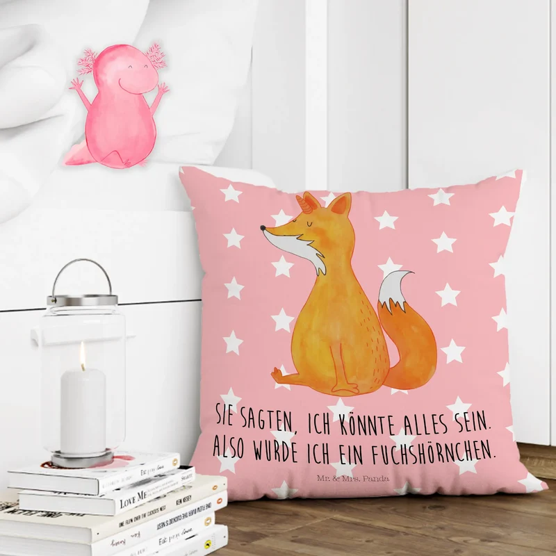 40x40 Kissen Einhorn Fuchs