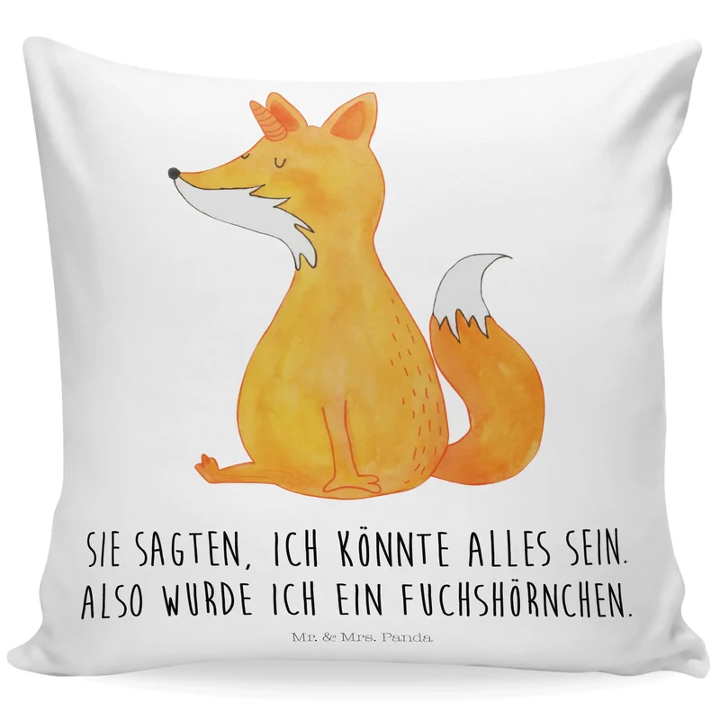40x40 Kissen Einhorn Fuchs