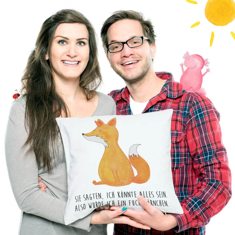 40x40 Kissen Einhorn Fuchs