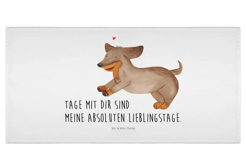 Handtuch Hund Dackel