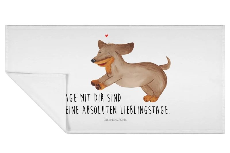 Handtuch Hund Dackel