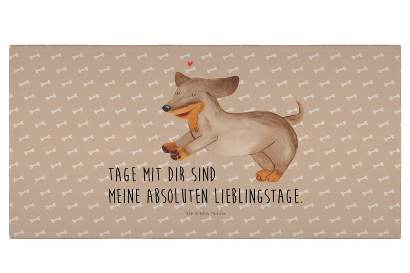 Handtuch Hund Dackel